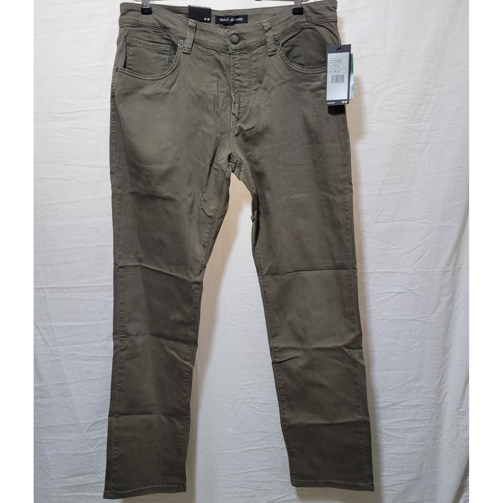 Mavi Jeans NWT Mens Size 34x32 Brown Marcus Slim Straight Leg Pants